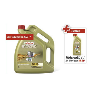 Castrol Motorenöl 'Edge' 5W-30 LL 5 + 1 l