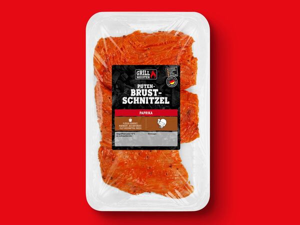 Bild 1 von Grillmeister Putenbrustschnitzel, 
         550 g