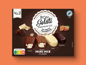 Bon Gelati Premium Stieleis Mini Mix Classic, 
         12x 50 ml