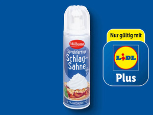 Milbona Sprühfertige Sahne, 
         255/250 g