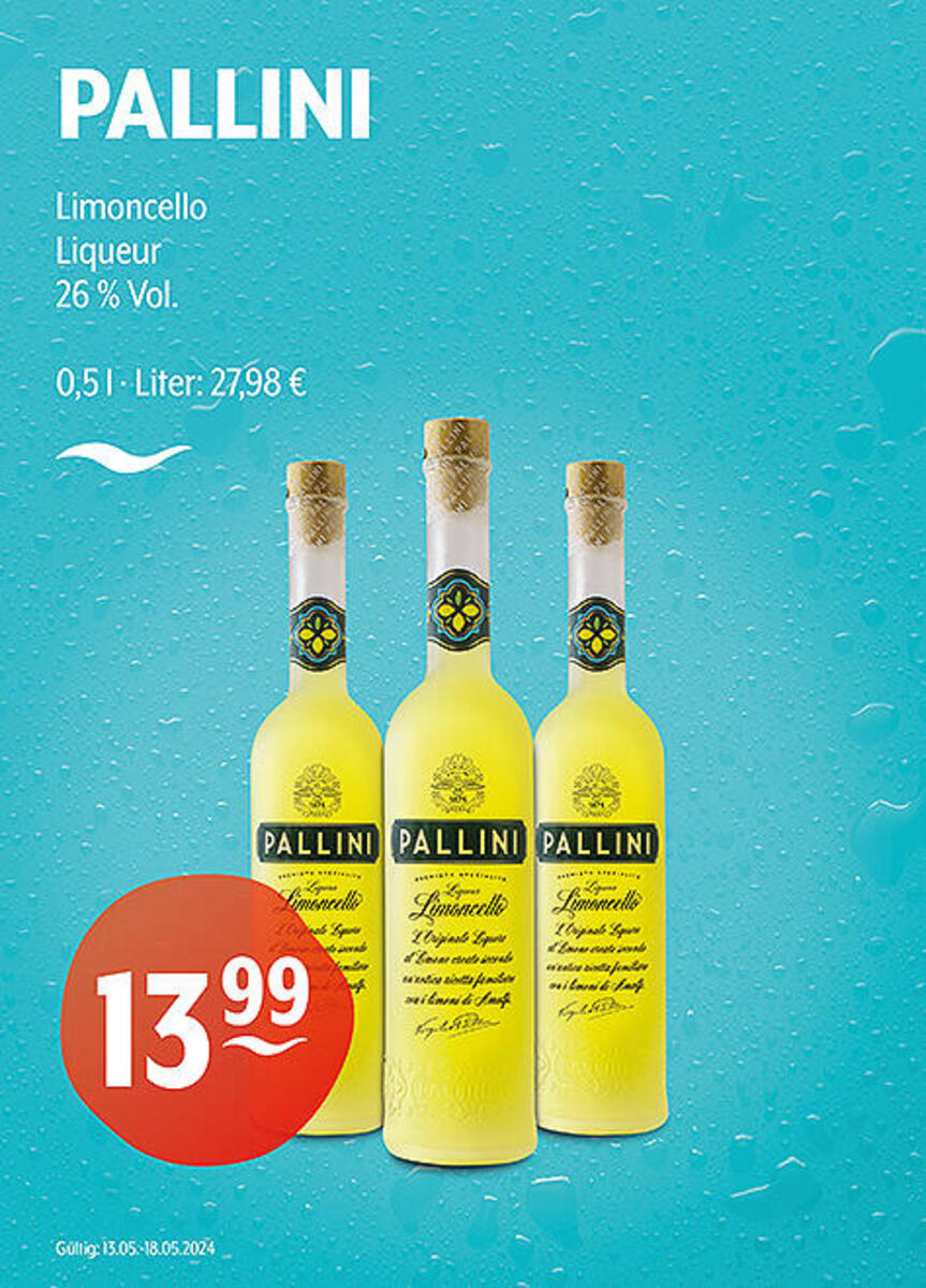 Bild 1 von PALLINI Limoncello
Liqueur
26 % Vol.