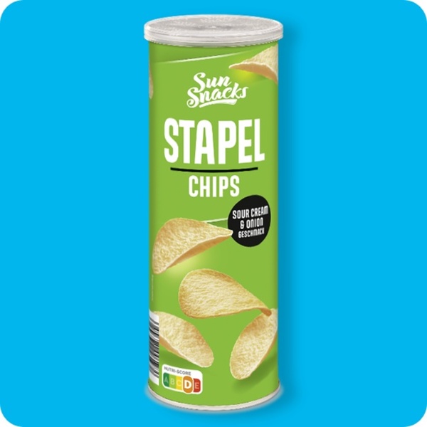 Bild 1 von SUN SNACKS Stapelchips, versch. Sorten