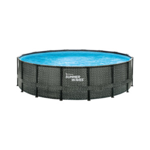 Elite Frame Pool, Rattan-Style, Ø 488 cm