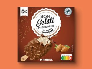 Bon Gelati Stieleis Mandel, 
         6x 120 ml