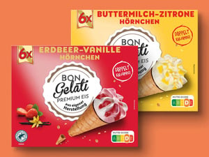 Bon Gelati Waffeltüten, 
         6x 120 ml