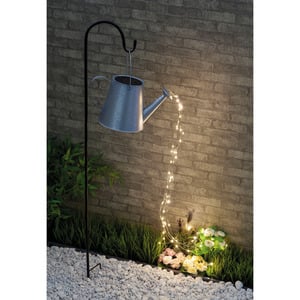 Gartensolarleuchte 'Gießkanne' 30 x 110 cm 60 LEDs