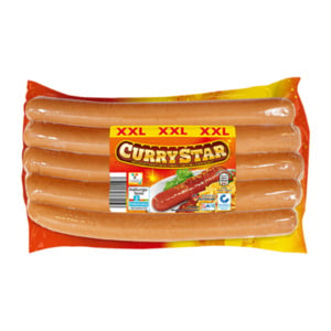 CURRYSTAR Bockwurst nach Currywurst Art XXL 900g