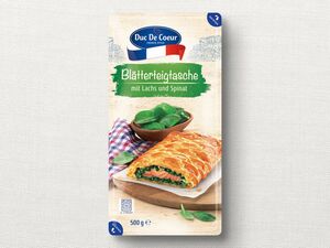 Duc de Coeur Blätterteigtasche mit Lachs und Spinat, 
         500 g