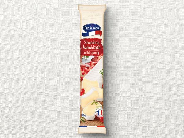 Bild 1 von Duc de Coeur Snacking Weichkäse mild-cremig, 
         180 g