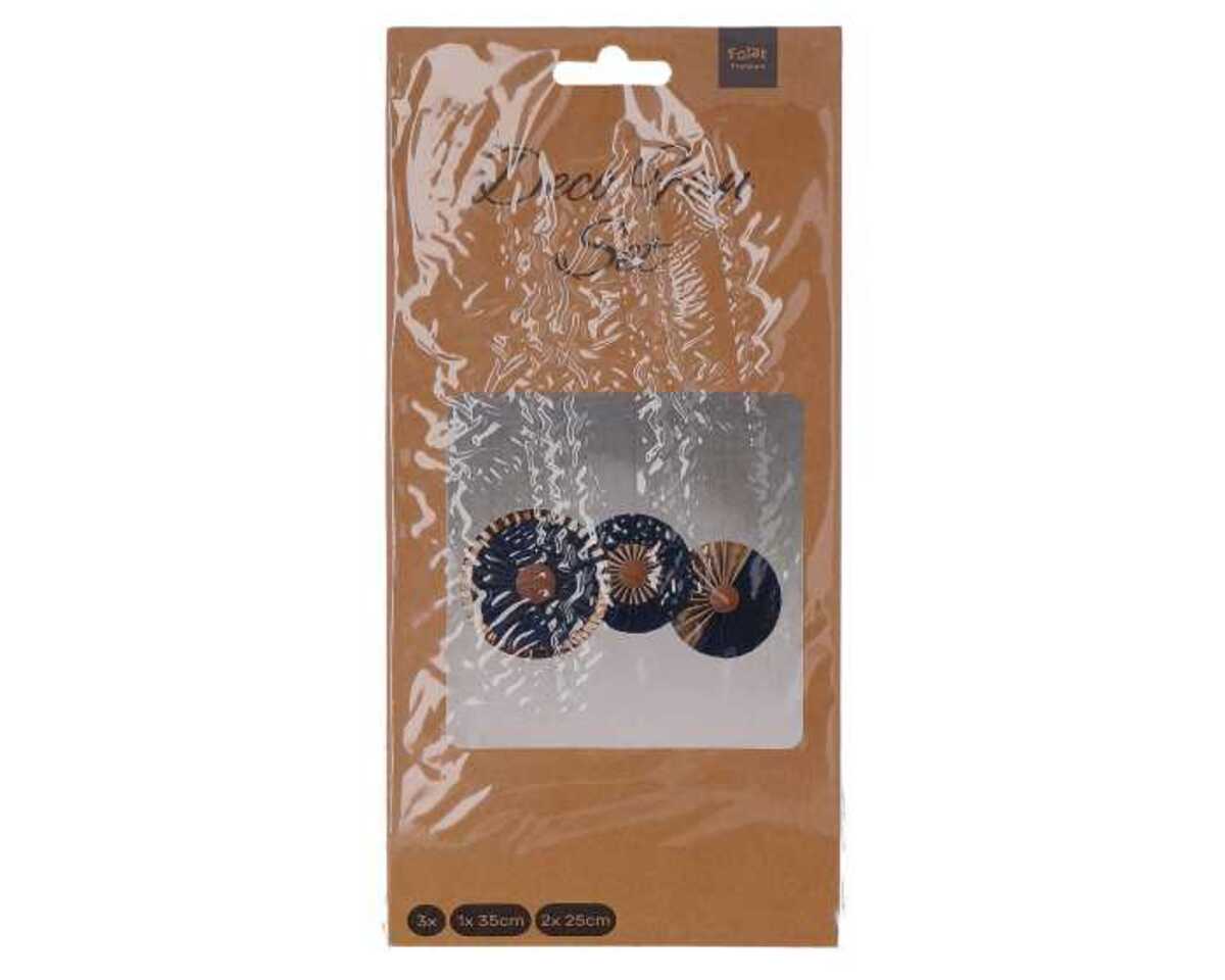 Bild 1 von Partyfächer 3er Set True Blue