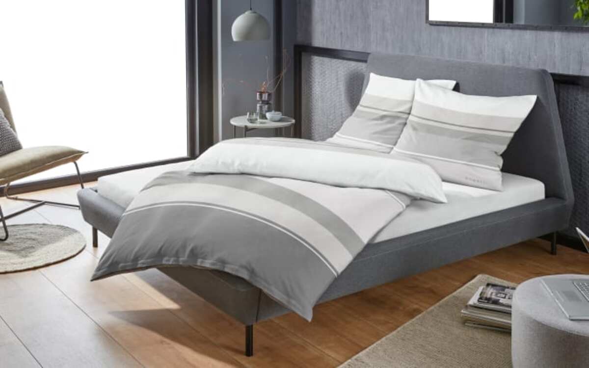 Bild 2 von Bettwäsche bugatti Satin, grau, 135 x 200 cm