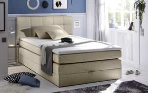 Black Red White - Boxspringbett New Bedford 2 in beige