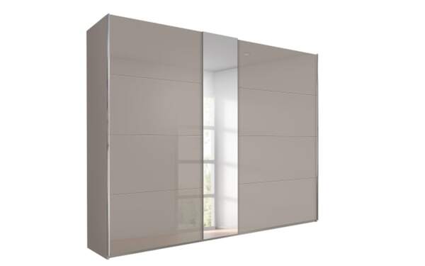 Bild 2 von Rauch - Schwebetürenschrank Ocean, fango/Farbglas fango, 280 x 223 cm