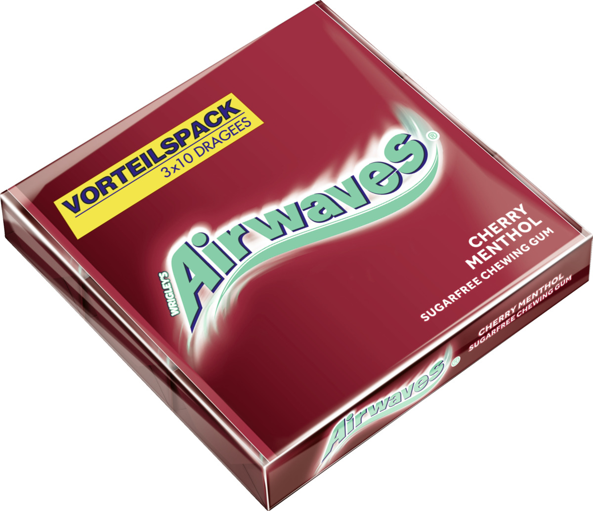 Bild 3 von Wrigley`s Airwaves Kaugummi-Dragees Cherry Menthol Multipack