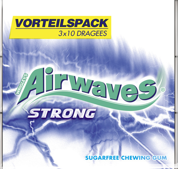 Bild 1 von Wrigley`s Airwaves Kaugummi-Dragees STRONG Multipack