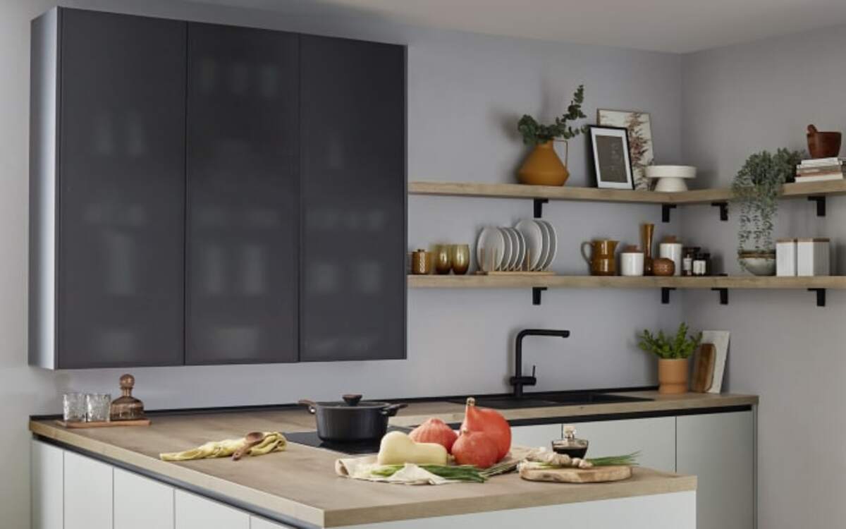 Bild 2 von Mondo - Einbauküche Sunta/Esilia, grafitschwarz matt, inkl. Siemens Elektrogeräte