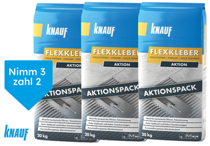 Knauf Flexkleber Aktion - 3 für 2 Aktion 3x20 kg