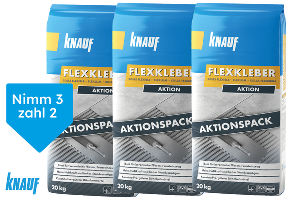 Bild 1 von Knauf Flexkleber Aktion - 3 für 2 Aktion 3x20 kg