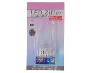 LED Zahlen 0 - 9 silber, 8cm