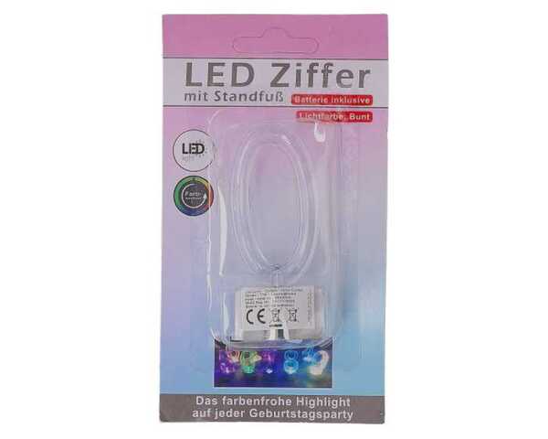 Bild 1 von LED Zahlen 0 - 9 silber, 8cm