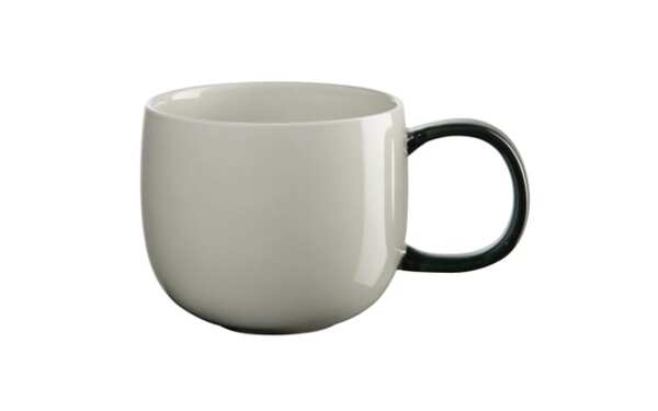 Bild 1 von Henkelbecher Joy, Tasse grau/Henkel schwarz, 04 l