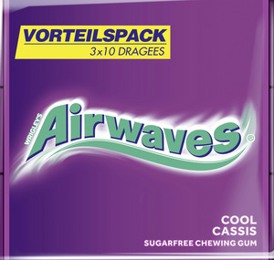Wrigley`s Airwaves Kaugummi-Dragees Cool Cassis + Vitamin C Vorteilspack