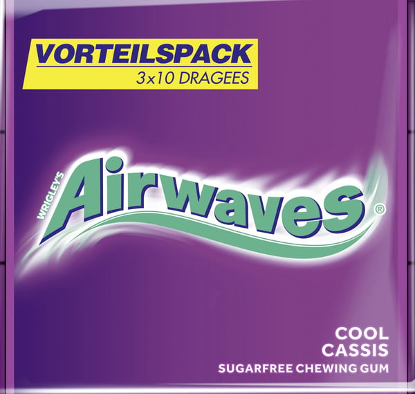 Bild 1 von Wrigley`s Airwaves Kaugummi-Dragees Cool Cassis + Vitamin C Vorteilspack