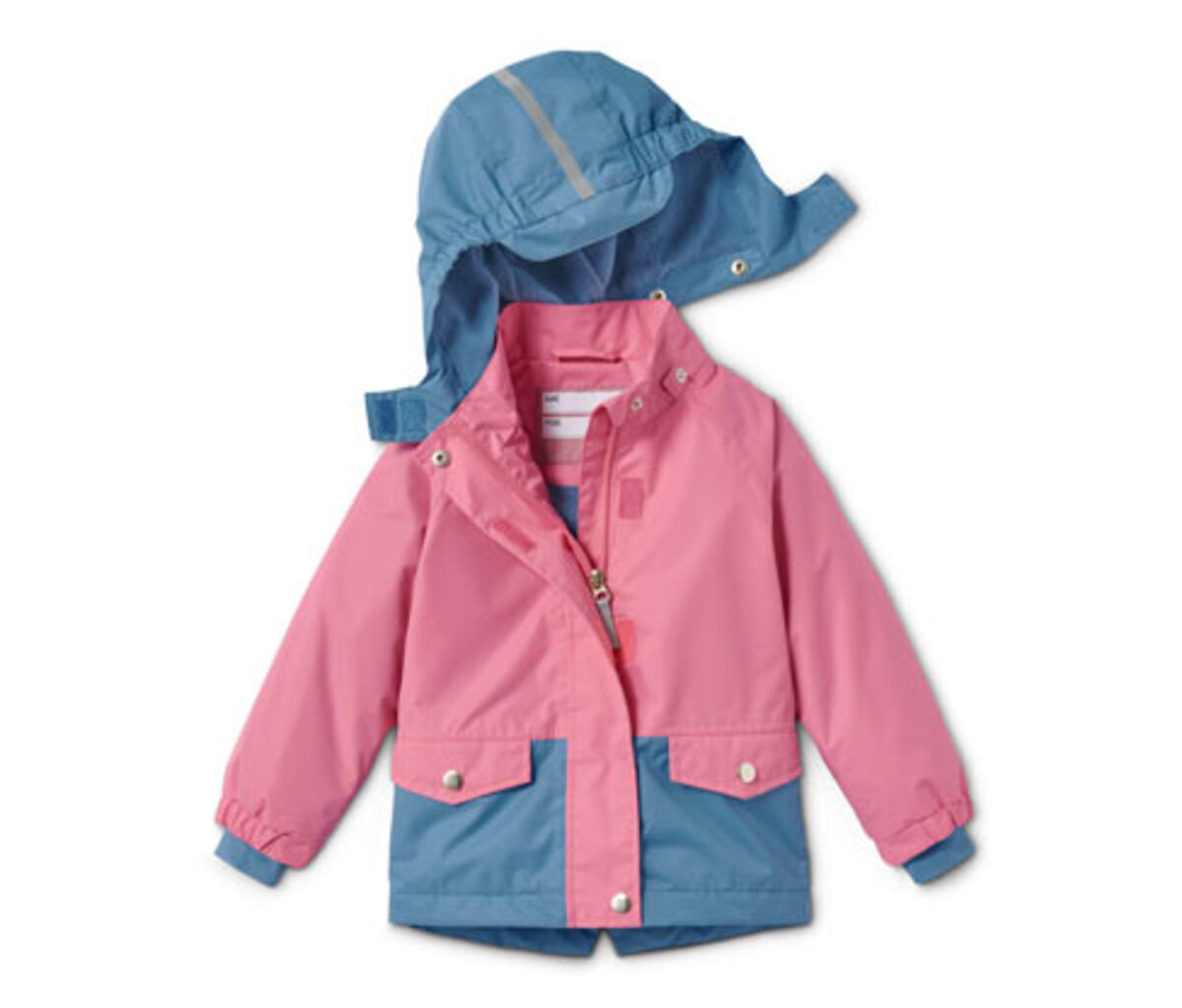 Bild 1 von Thermo-Regenjacke mit recyceltem Material, blau-rosa