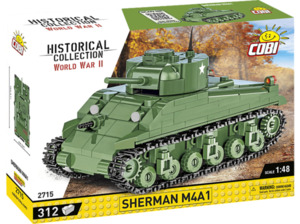 COBI - Sherman M4A1 Bausatz, Mehrfarbig, Mehrfarbig