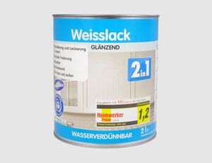 Weisslack 2in1 glänzend