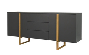 Sideboard grau Maße (cm): B: 176,5 H: 78 T: 43 Kommoden & Sideboards