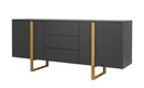 Bild 1 von Sideboard grau Maße (cm): B: 176,5 H: 78 T: 43 Kommoden & Sideboards