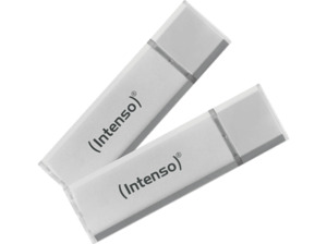 INTENSO Ultra Line Doppelpack USB-Stick, 32 GB, 70 MB/s, Silber, Silber