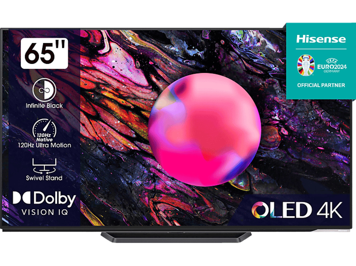 Bild 1 von HISENSE 65A85K OLED TV (Flat, 65 Zoll / 164 cm, 4K, SMART TV, VIDAA U), Anthrazit