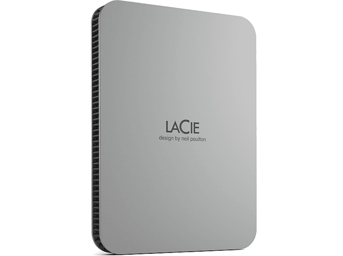 Bild 1 von LACIE Mobile Drive Festplatte, 2 TB HDD, 2,5 Zoll, extern, Moon Silver, Moon Silver