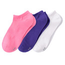 Bild 1 von 3 Paar Mädchen Sneaker-Socken im Set LILA / WEISS / PINK
