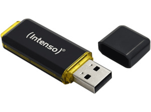 INTENSO 3.1 HIGH SPEED USB-Stick, 64 GB, 250 MB/s, Schwarz/Gelb, Schwarz/Gelb