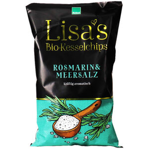 Lisa´s Kesselchips 3 x BIO Lisa's Kesselchips Rosmarin & Meersalz