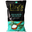 Bild 1 von Lisa´s Kesselchips 3 x BIO Lisa&#039;s Kesselchips Rosmarin & Meersalz