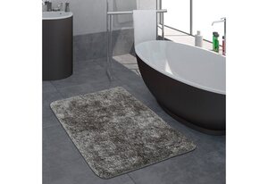 Badematte Sierra 815 Paco Home, Höhe 29 mm, rutschhemmend beschichtet, fußbodenheizungsgeeignet, Polyester, rund, Badteppich, Uni Farben, besonders weich und flauschig