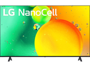 LG 65NANO756QC NanoCell TV (Flat, 65 Zoll / 164 cm, UHD 4K, SMART TV, webOS22), Schwarz