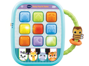 VTECH Babys Pop-It-Tablet Baby-Tablet, Mehrfarbig, Mehrfarbig