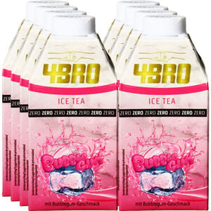 4Bro Eistee Zero Bubblegum, 8er Pack