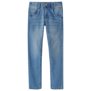 Jungen Slim-Jeans mit Used-Waschung BLAU