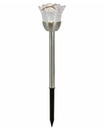 Bild 1 von Solarstecker Rose, ca. 36 cm, silber