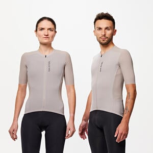 Unisex kurzarm Sommer Rennrad Radtrikot - Racer 2 Beige