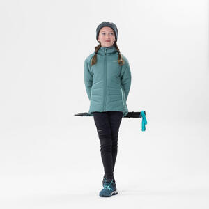 Wanderjacke wattierte Hybridjacke Kinder Mädchen Gr. 122–170 pastelgrün Grün