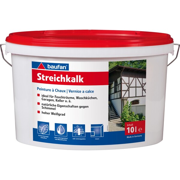 Bild 1 von Baufan Streichkalk 10 l