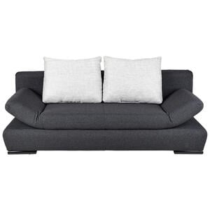 Xora Schlafsofa Monaco, Anthrazit, Hellgrau, Textil, 2-Sitzer, Füllung: Schaumstoff, 200x75x92 cm, Stoffauswahl, Rücken echt, Kinder- & Jugendzimmer, Jugendmöbel, Jugendsofas