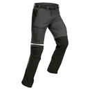 Bild 1 von Zip-Off-Hose Herren 2-in-1 robust Trekking - MT500 grau Grau|schwarz